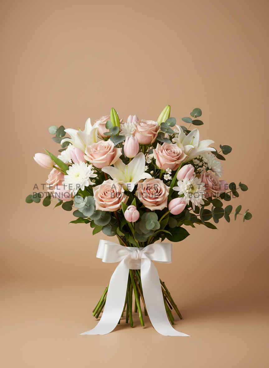 Specialbukett — Ros, Lilja, Tulpan