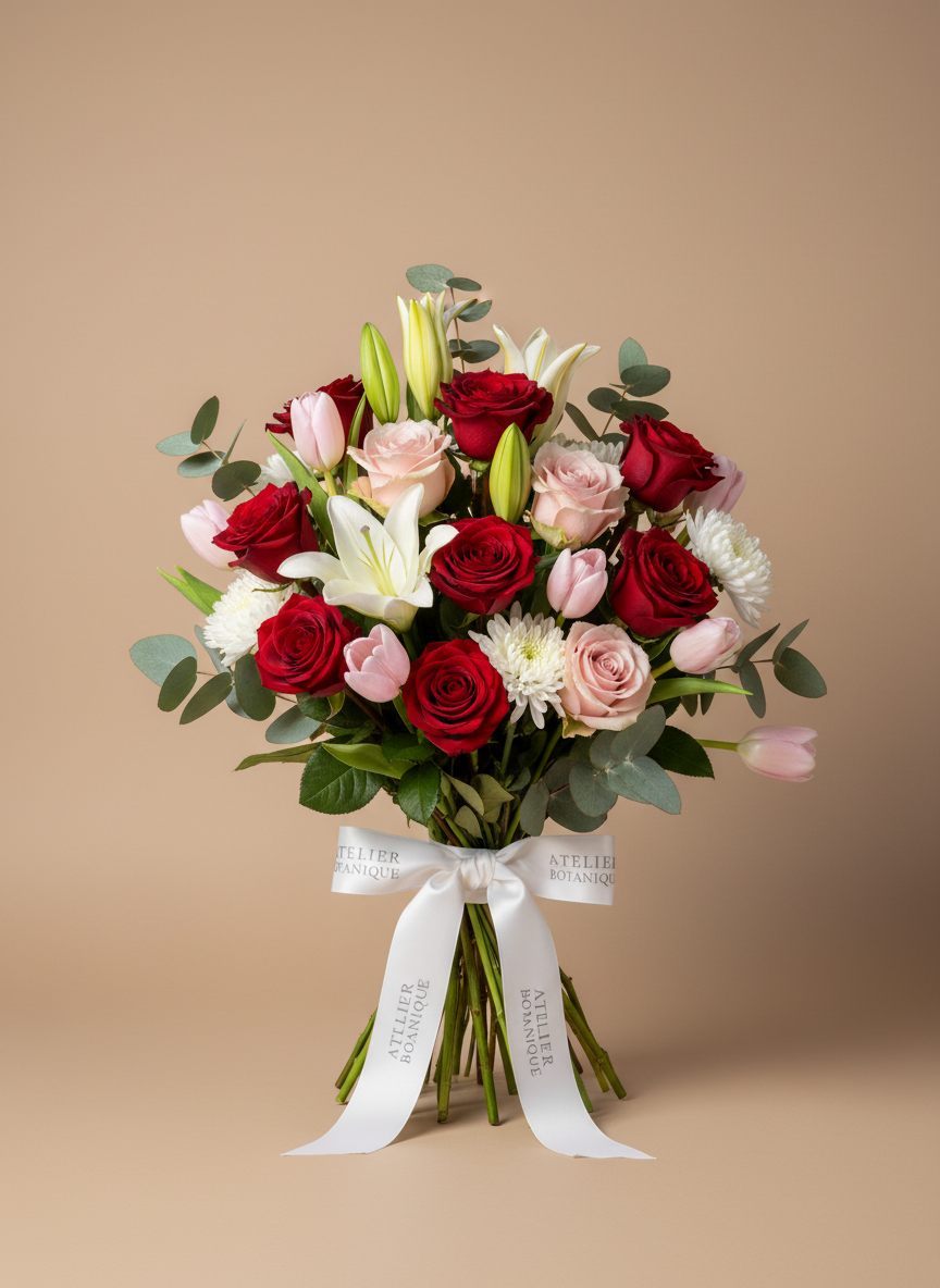 Specialbukett — Ros, Ros, Lilja